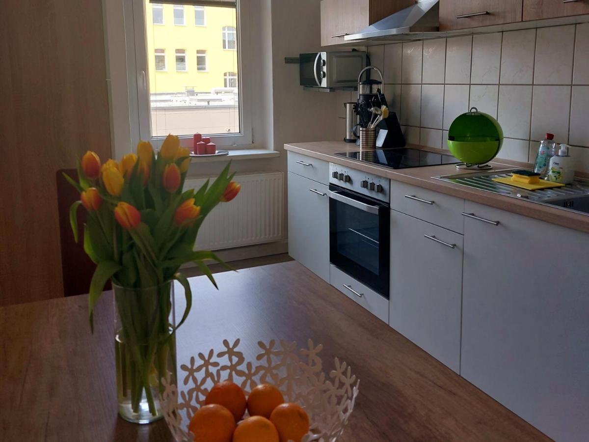 Schoene Zwei-Zimmer-Wohnung "W2" Mit 4 Einzelbetten Und Wlan In Zwenkau Bei Leipzig Im Neuseenland Dış mekan fotoğraf