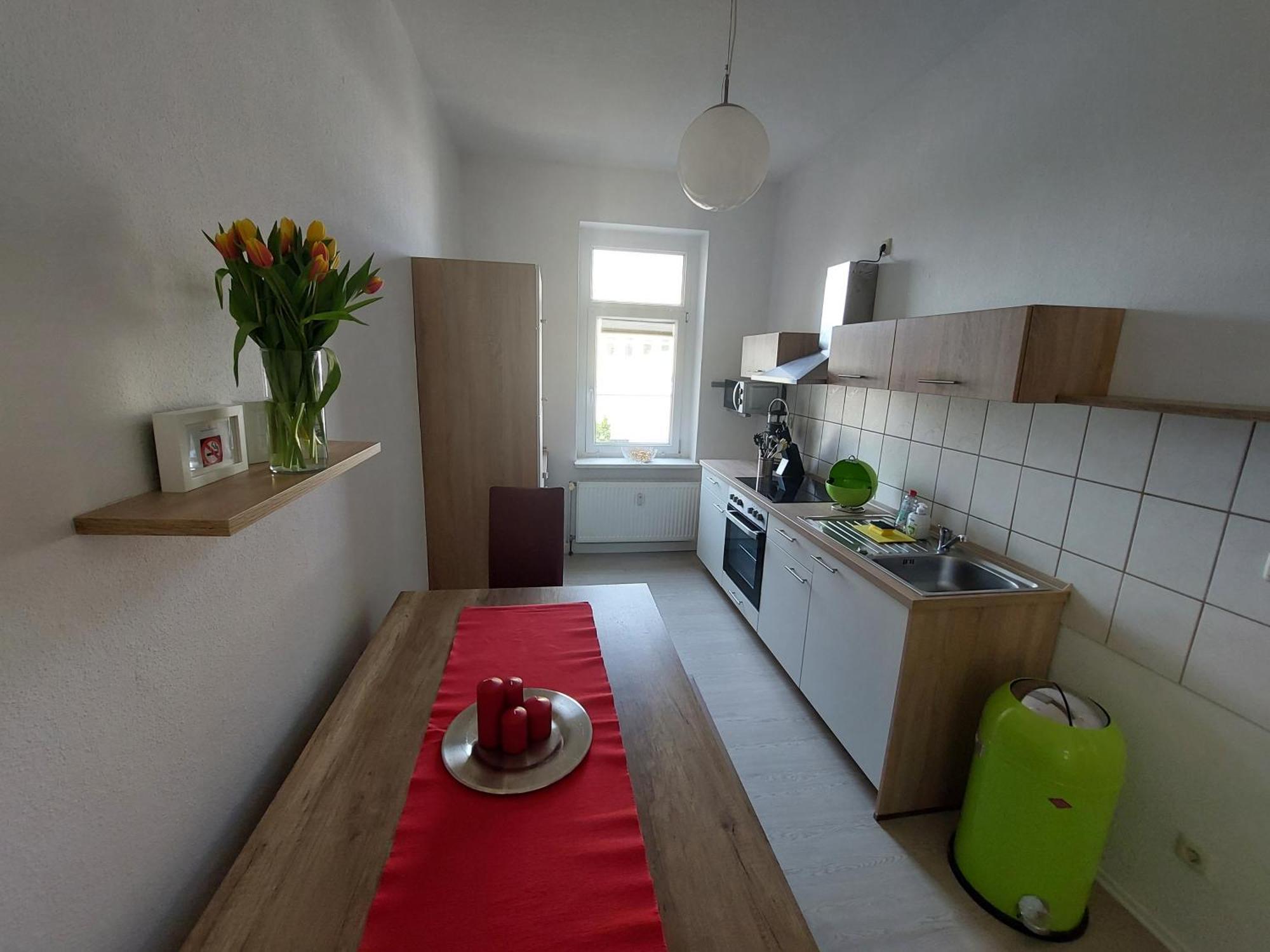 Schoene Zwei-Zimmer-Wohnung "W2" Mit 4 Einzelbetten Und Wlan In Zwenkau Bei Leipzig Im Neuseenland Oda fotoğraf